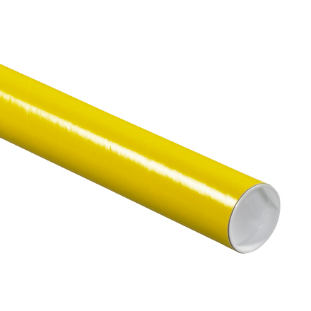 2 x 12" Yellow Tubes with Caps